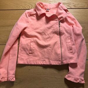 Janie and Jack girls jacket blazer coral pink 10/12